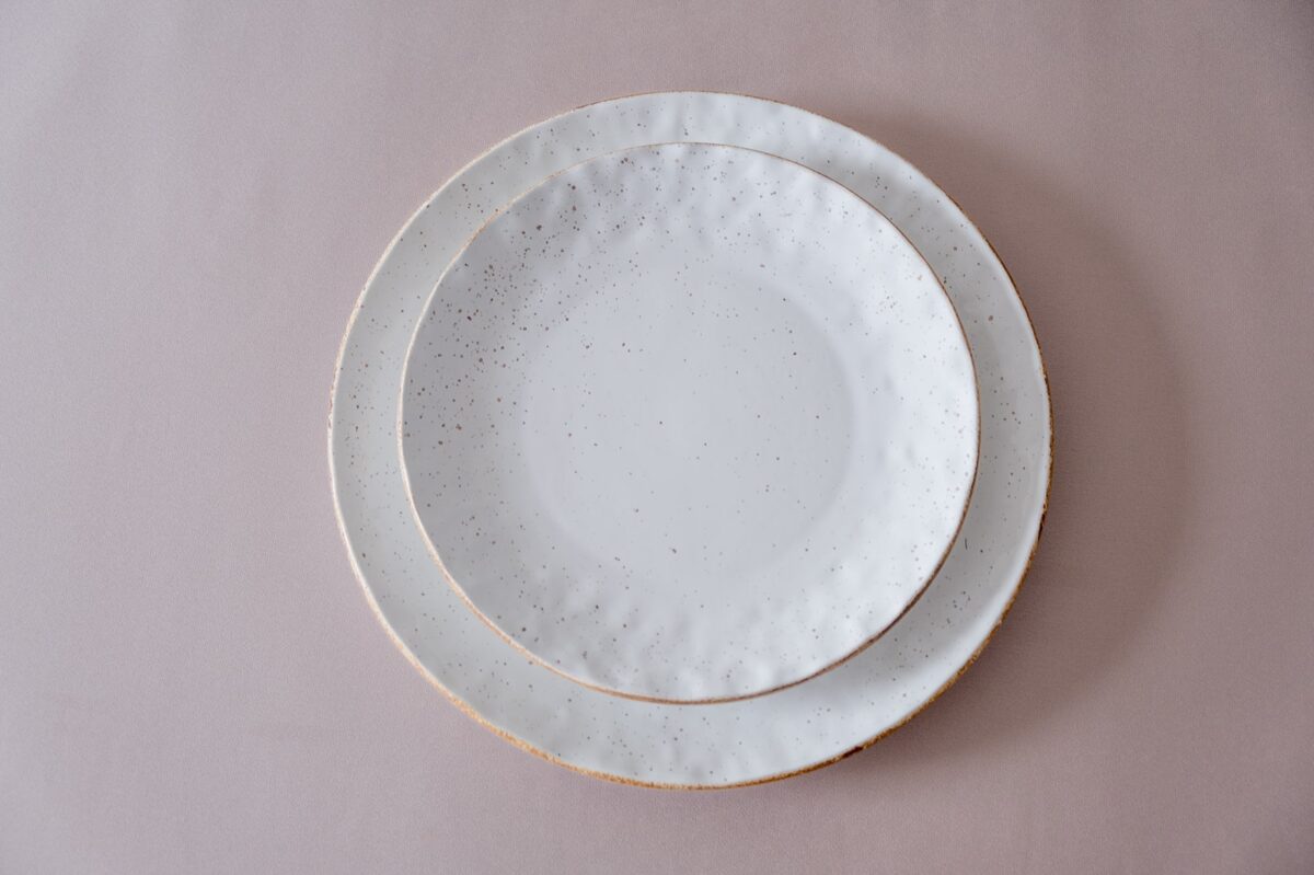 Pusdienu šķīvis, balts