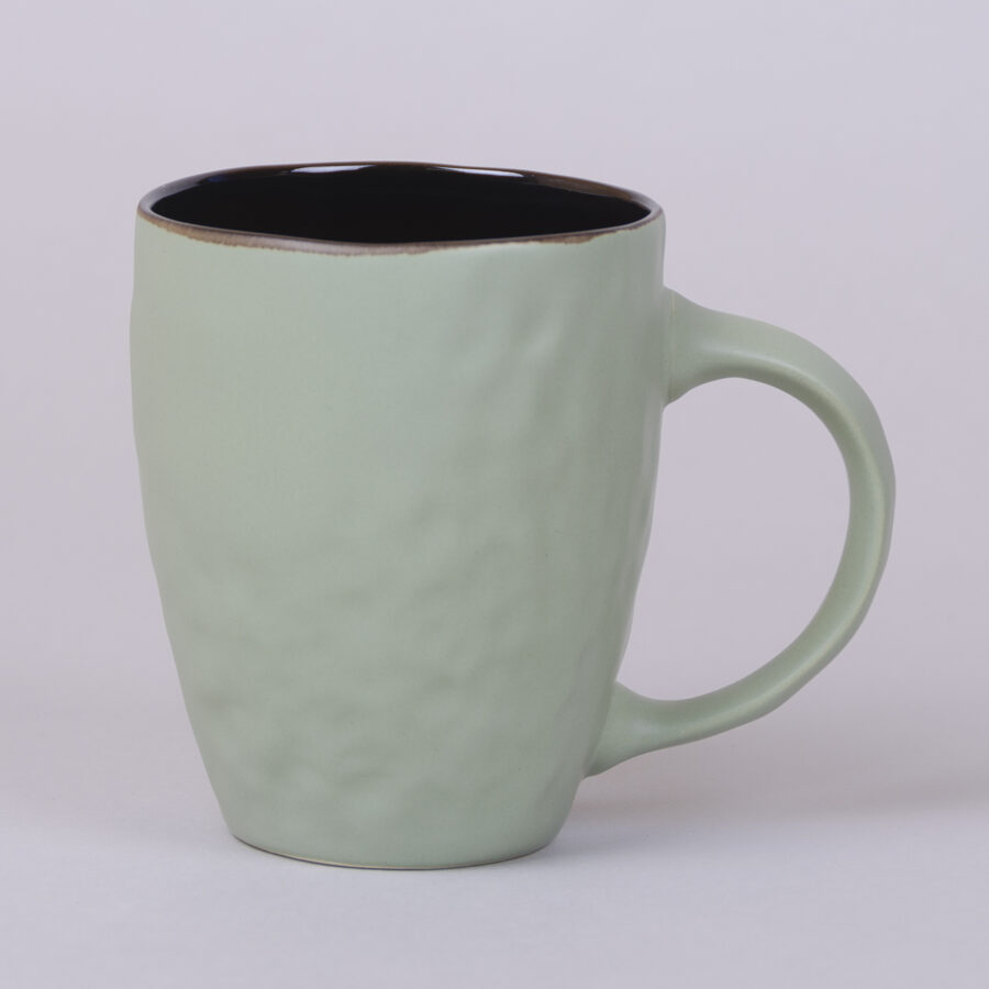 Large and Medium Ceramic Mug, Mint Green