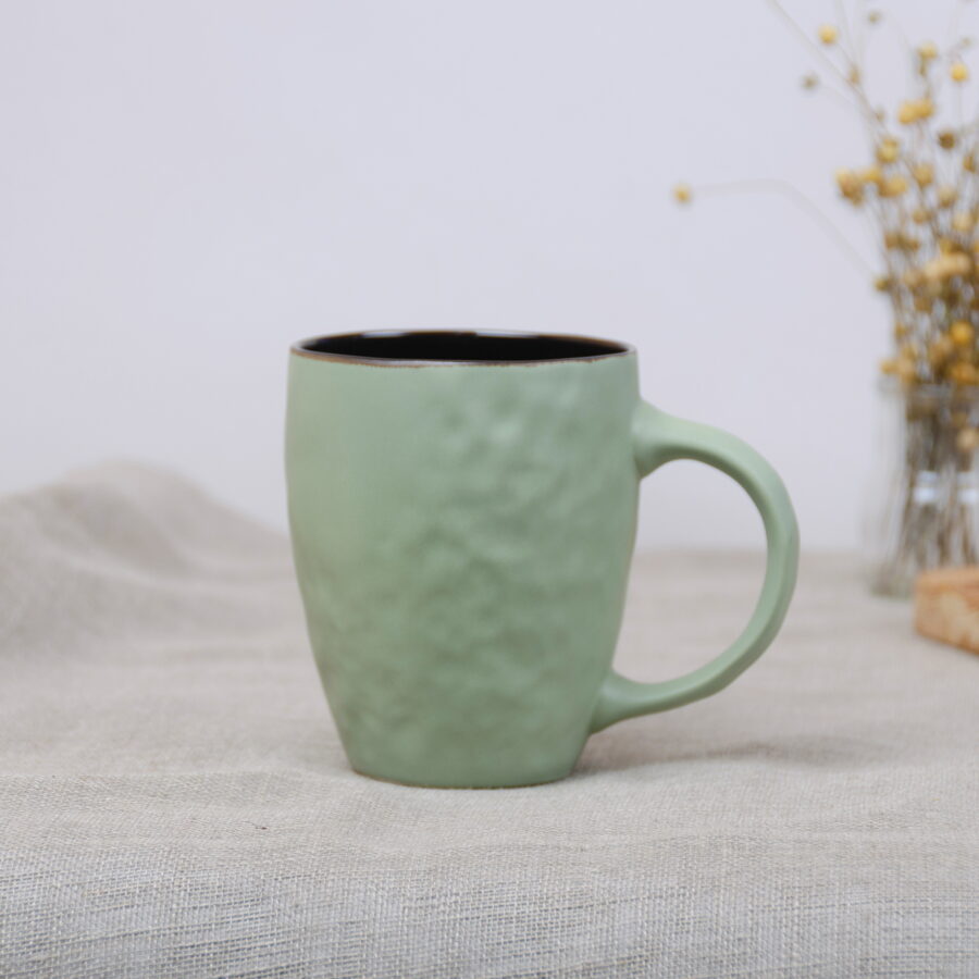 Large and Medium Ceramic Mug, Mint Green