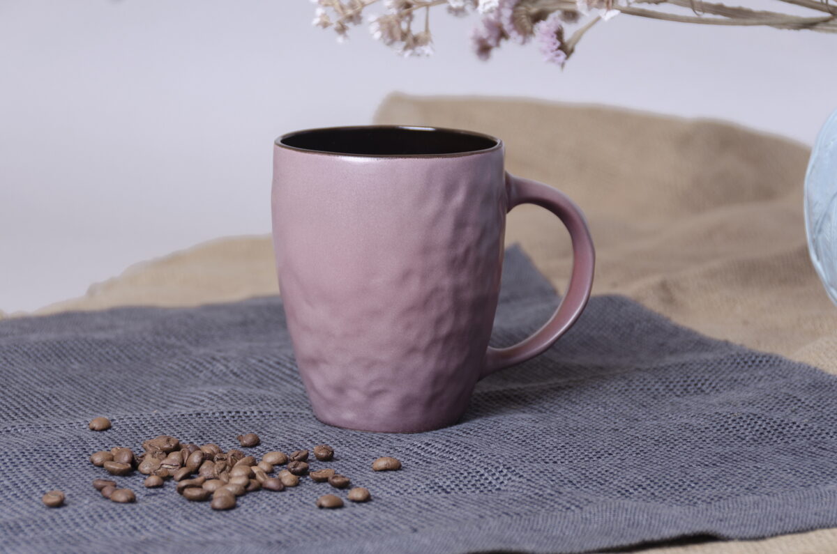 Large and Medium Ceramic Mug, Old Rose