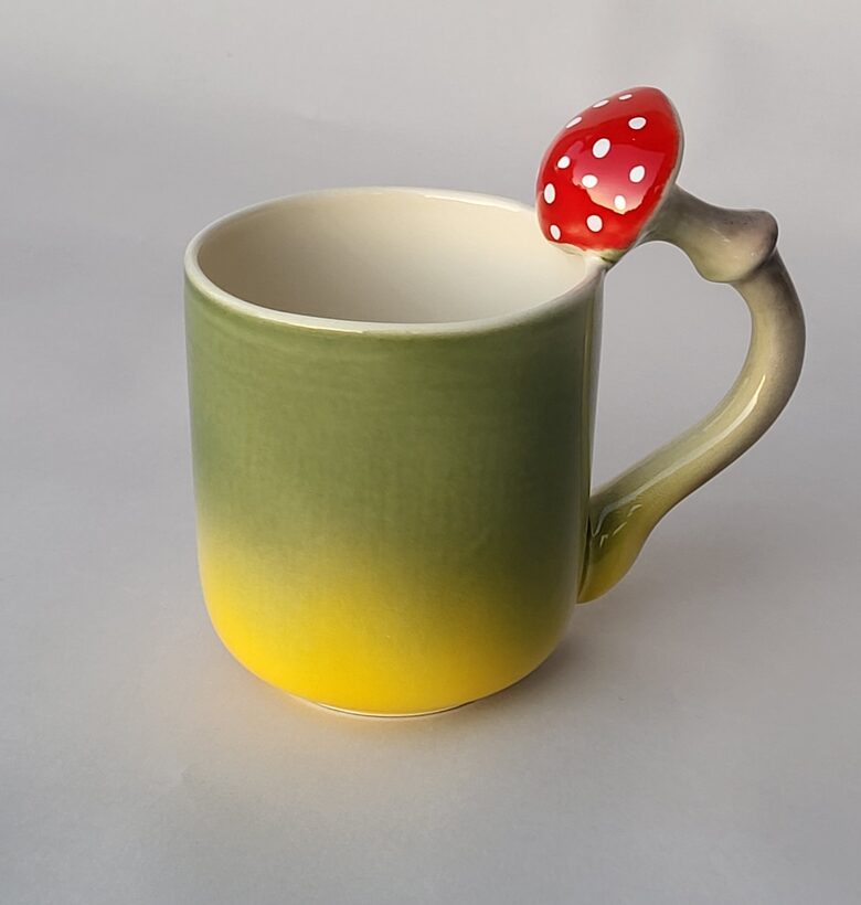 Sēņu krūze, lakoniska, zaļš gradients