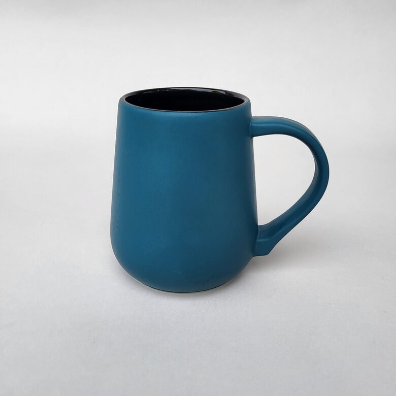 Keramikas krūze, apaļa, Zila