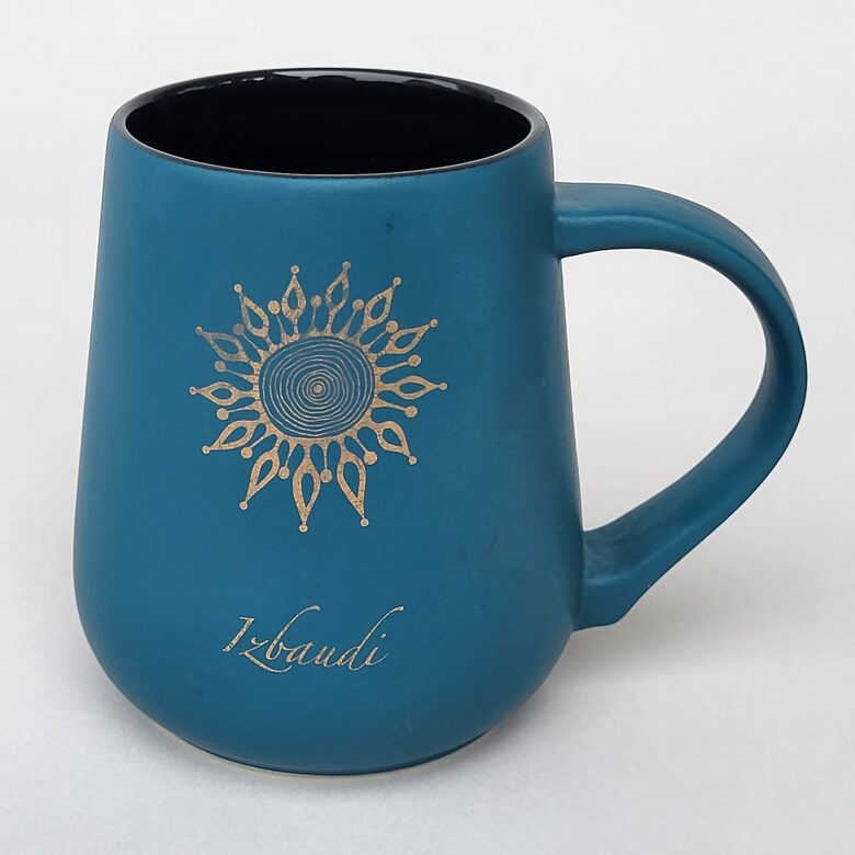 Keramikas krūze "Izbaudi", Zila