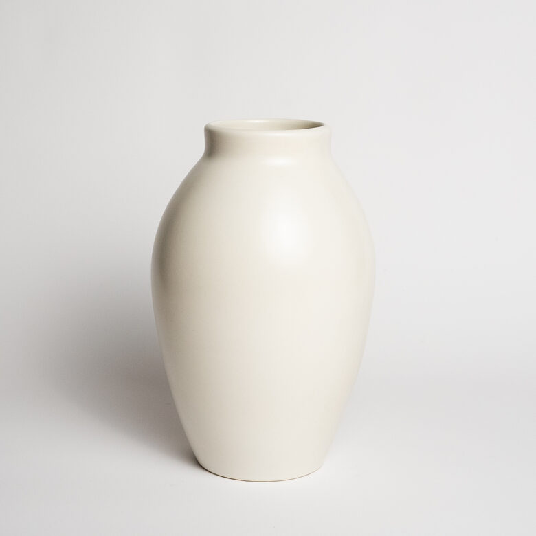 Lielā Keramikas vāze, balta