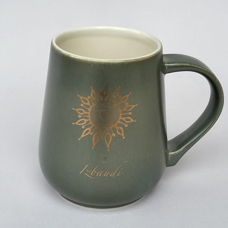 Keramikas krūze "Izbaudi", Zaļa